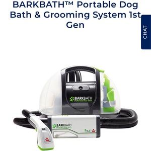 EUC Portable Dog Bath by Bissell 2 new bottles of shampoo will be added.